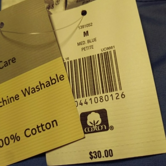 Women's M Kim Rogers petite button down blouse - Picture 8 of 8